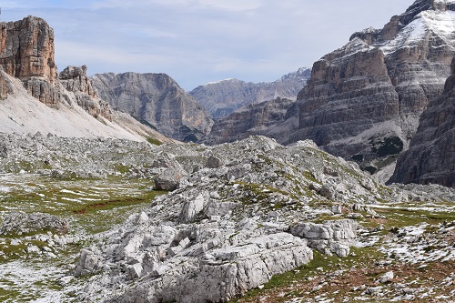 The Dolomite rock formations were simply stunning