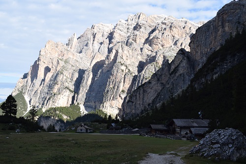 The welcoming Rifugio Scotoni lies in the shade