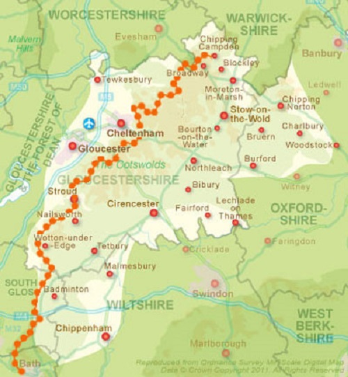 The Route of The Cotswold Way