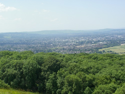 Scenic views for miles around from the Cotswold Way