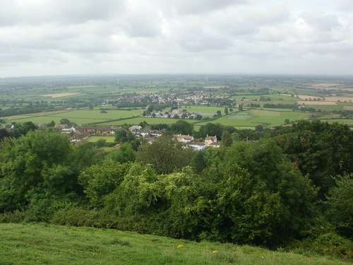 Looking down towards one of the many villages along the Way