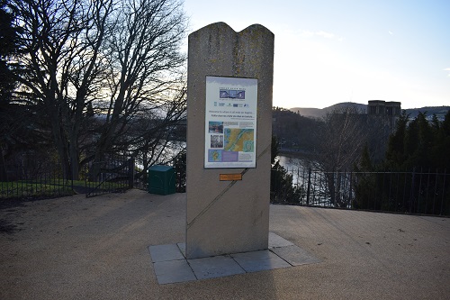 The end of The Great Glen Way at Inverness Castle