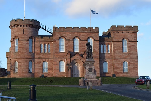 Inverness Castle at the end
