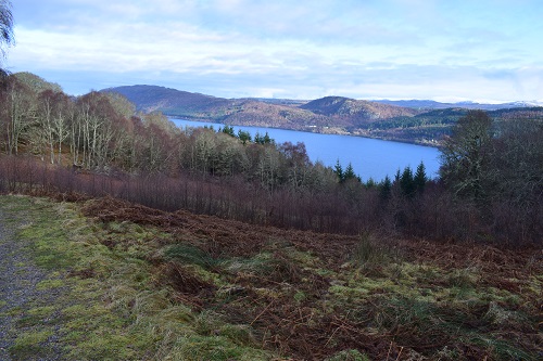 A view of Loch Ness from the high route near Drumnadrochit