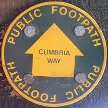 A Cumbria Way waymarker