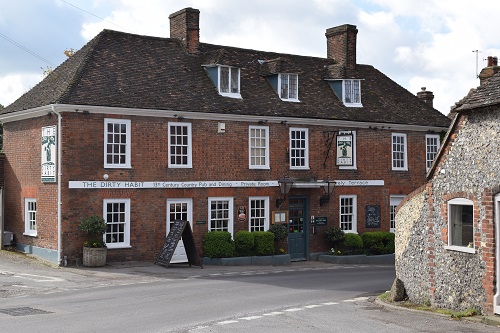 The Dirty Habit pub in Hollingbourne on the North Downs Way