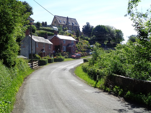 Walking through the lovely hamlet of Nantmawr