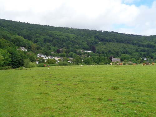 Looking across the river towards Llandogo