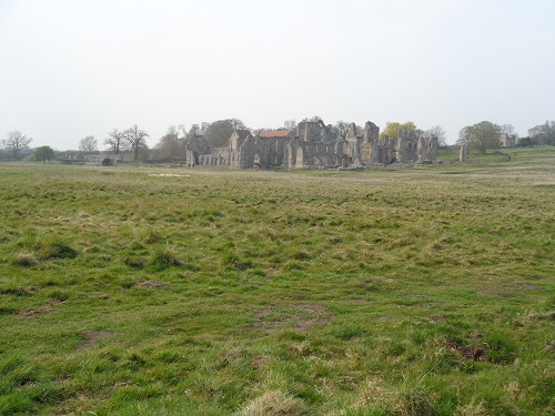 The ruins of Clunaic Priory just outside Castle Acre