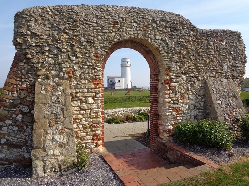 Looking towards the old Hunstanton Lighthouse through the arch