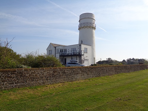 Looking back at the old Hunstanton Lighthouse