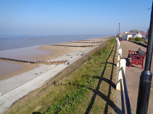 Looking down upon the beach at Sheringham