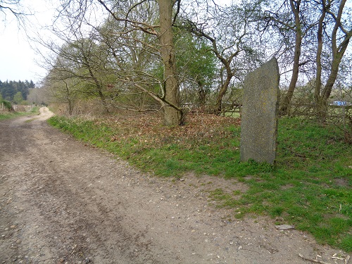 The first of five Songline Sculptures on the Peddars Way