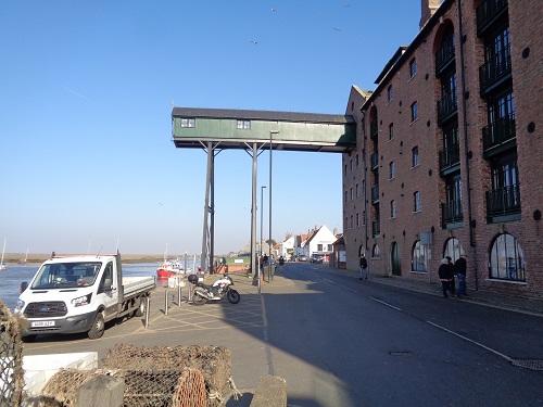 The loading gantry, part of the old granary in Wells-Next-The-Sea