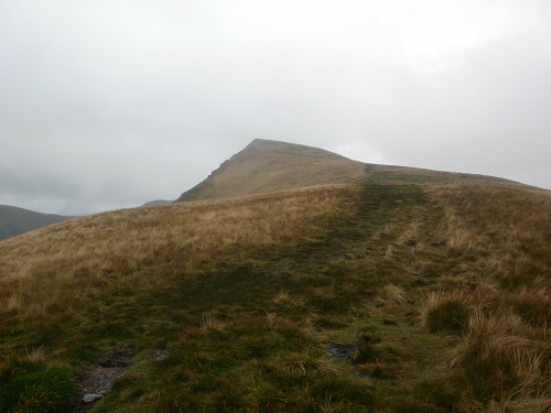 Almost at Kidsty Pike summit, seconds away from a heavy shower