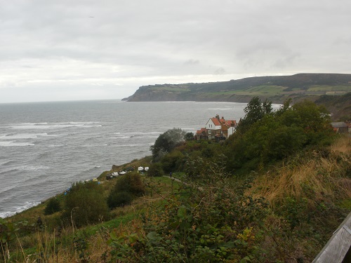 A last look back at the sea near Robin Hood's Bay before heading West