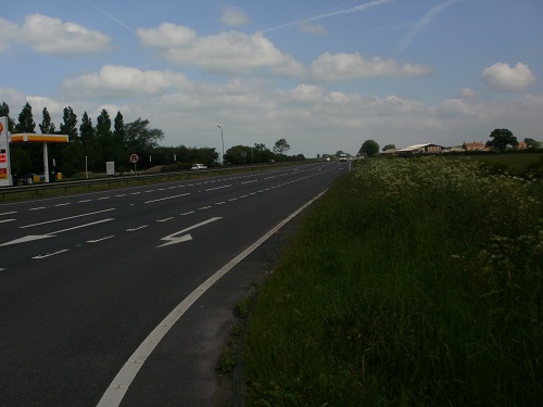 The A19 crossing near Ingelby Arncliffe clear of traffic for a change