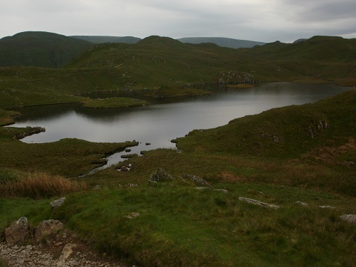 Angle Tarn on a cloudy day in May