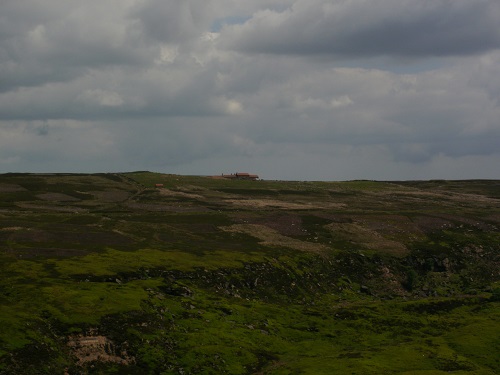 First glimpse of the Lion Inn and a welcome pint