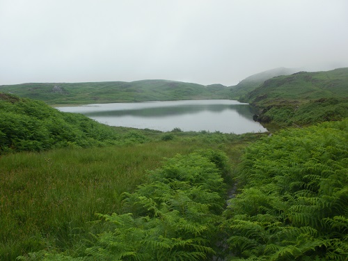 Approaching Beacon Tarn before Coniston Water