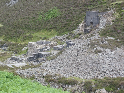 The remains of Carrock Mine