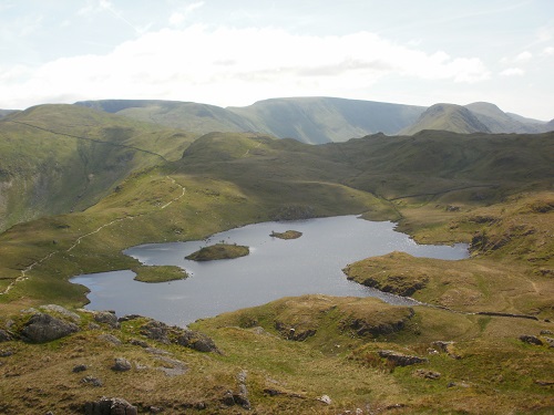 The very pretty Angle Tarn, photo taken from Angletarn Pikes