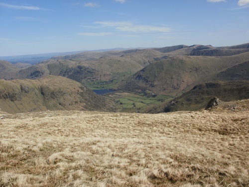 Hartsop and Brothers Water in the distance
