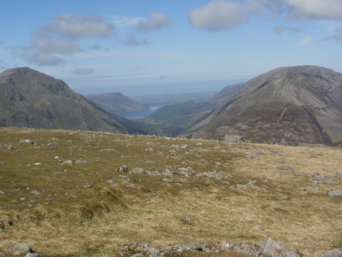 Ennerdale Water and Haystacks on the right