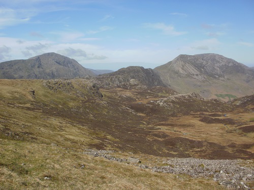 Haystacks and High Crag on the right
