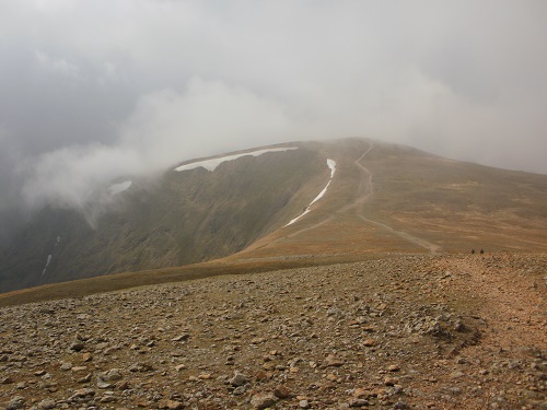 The path leading to Helvellyn Lower Man from White Side