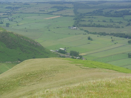 Looking down to Mungrisedale, heading down Souther Fell