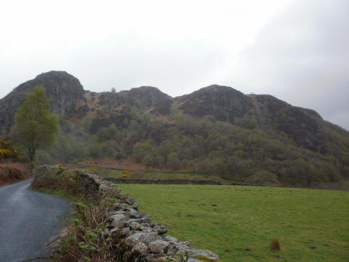 Heading along the road to Low Tilberthwaite