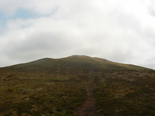 Nearing the summit of Great Calva