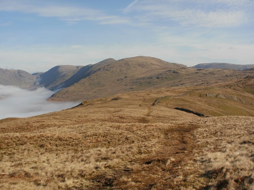 The path from Sour Howse to Sallows above the clouds
