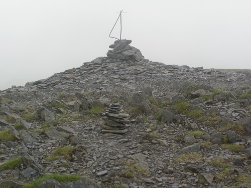 At the summit of Skiddaw Little Man