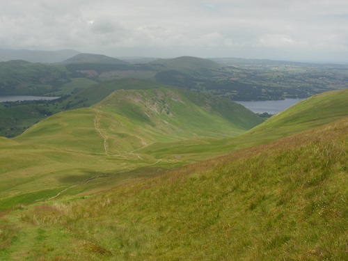 Heading for Steel Knotts, Ullswater behind it