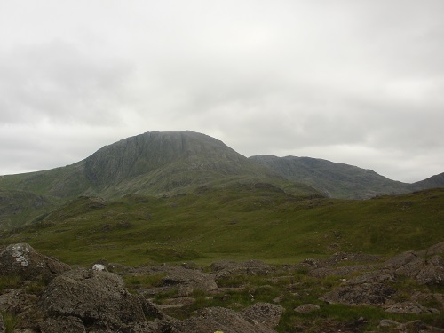 Heading towards Great End from Seathwaite Fell