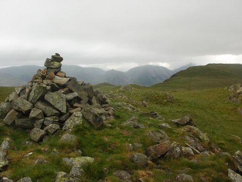 The view from the summit cairn of Whin Rigg