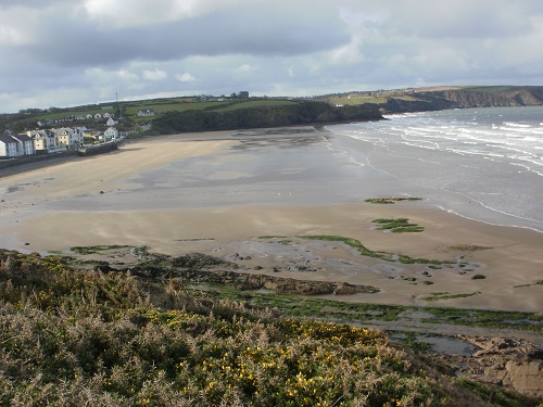 The beach at Broad Haven in the morning