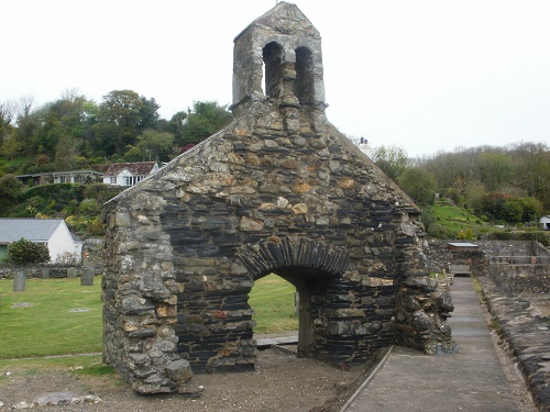 St Brynach's Church, what's left of it, at Cwm-yr-Eglwys