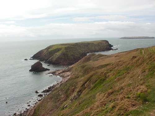 There are many little islands like this along the Pembrokeshire Coast Path