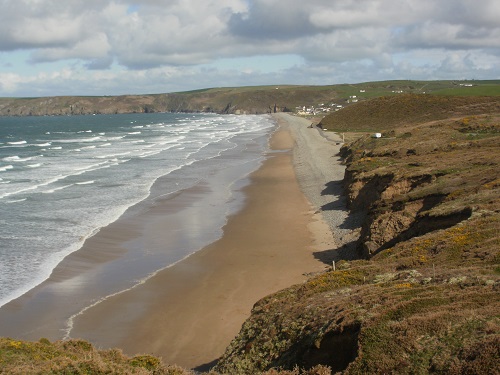 The beach at Newgale, between Broad Haven and Solva