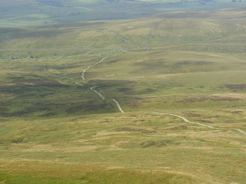 The descent from Pen-Y-Ghent towards Horton In Ribblesdale