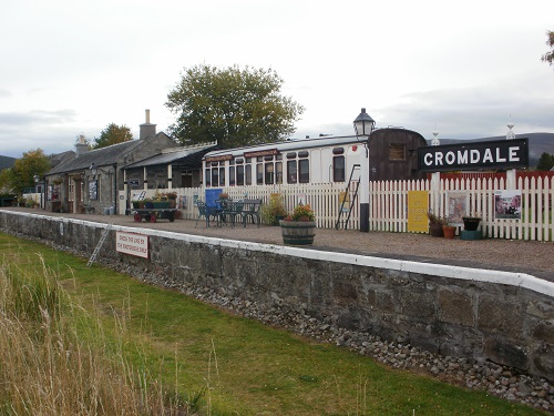 Cromdale Railway Station on the Speyside Way