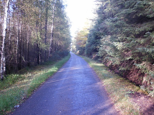 The long tedious road section before Fochabers