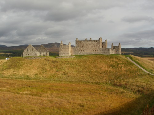 The ruins of Ruthven Barracks, just outside Kingussie