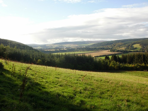 Looking back towards Craigellachie on the Speyside Way