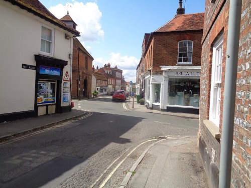 Entering Watlington at the end of a lovey varied day's walk