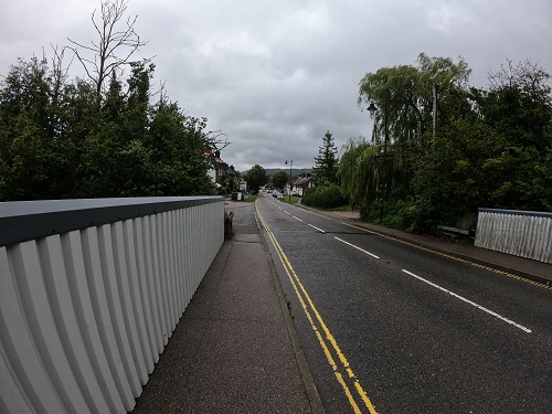 Entering Wendover at the end of a wet day, one more left