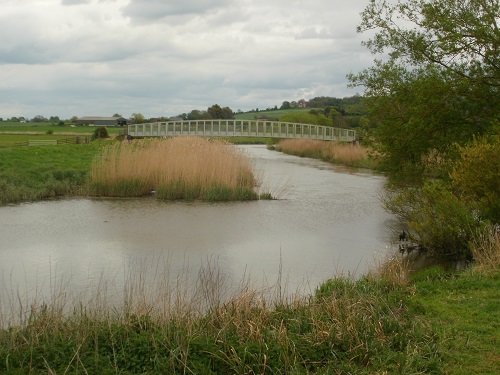 The bridge over the River Arun just before Amberley